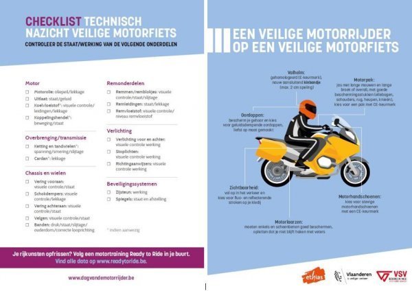 checklist veilig motorrijden technisch nazicht